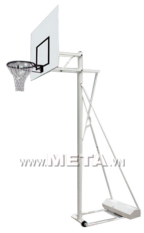Trụ bóng rổ đổ cát 801825 dễ dàng di chuyển nhờ bánh xe
