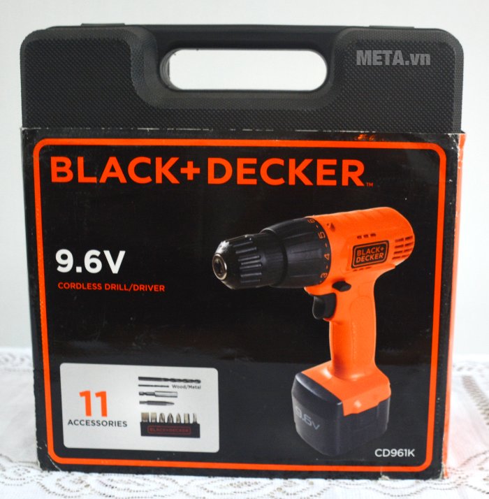 Máy khoan pin Black&Decker CD961 được đóng gói chắc chắn 