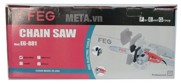 Hộp đựng máy cưa xích chạy điện FEG EG-881 