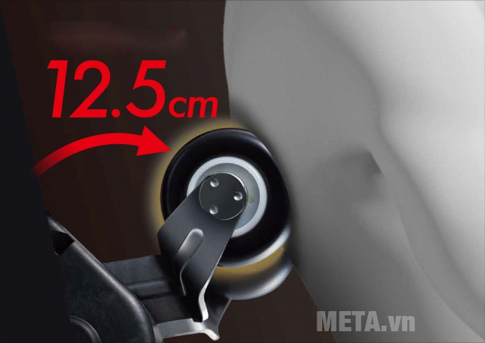 Ghế massage toàn thân Fujiiryoki JP-1000 tác động đến mọi vùng cơ trên cơ thể 