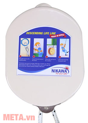 Dây thoát hiểm nhà cao tầng Nikawa KDD-3F giúp thoát thân an toàn