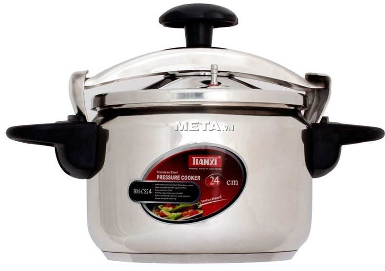 Hình ảnh nồi áp suất inox Tianxi BM-CS24 (24cm) - 7 lít Nồi áp suất inox Tianxi BM-CS24 (24cm) - 7 lít